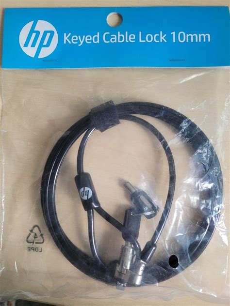 How can I find the correct security lock and cable for my HP..
